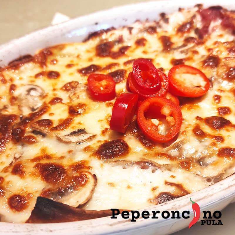 Najbolje lazanje sa pršutom i gljivama Lasagne peperoncino u Puli