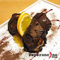 Best Profiterols filled with vanilla creme and chocolate topping in Pula